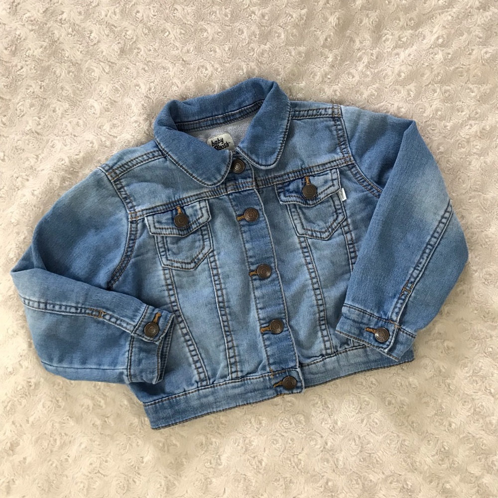 Baby B’Gosh Denim Jean Jacket 3T Light Wash Fading